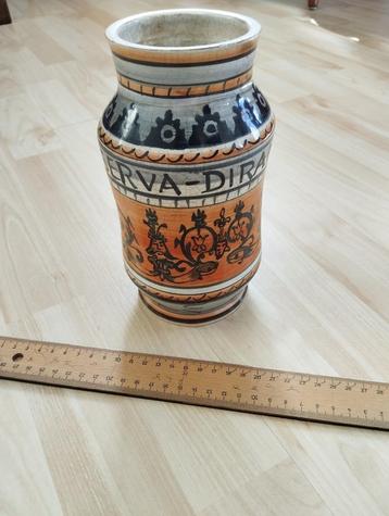 Mooie Italiaanse apothekers-pot - met dolfijnen beschikbaar voor biedingen