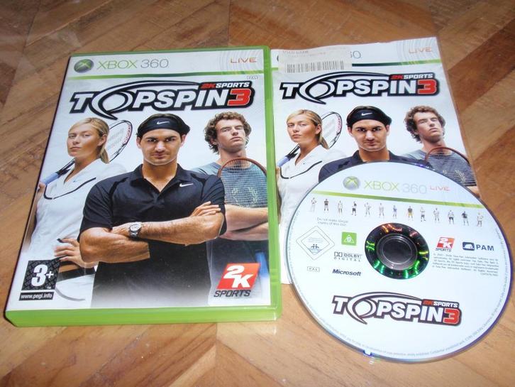 Xbox 360 Spel Topspin 3, Spelcomputers en Games, Games | Xbox 360, Zo goed als nieuw, Sport, 1 speler, Vanaf 3 jaar, Eén computer