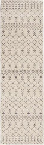 NIEUW! Vloerkleed Nourison Palermo Beige Grey 66x230 € 23.99, Beige, Rechthoekig, Nieuw, 200 cm of meer