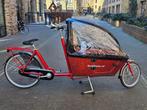 Tweedehands Bakfiets nl Cargo Classic Long - rood, Fietsen en Brommers, Fietsen | Bakfietsen, Gebruikt, Huif, Bakfix, 2 kinderen