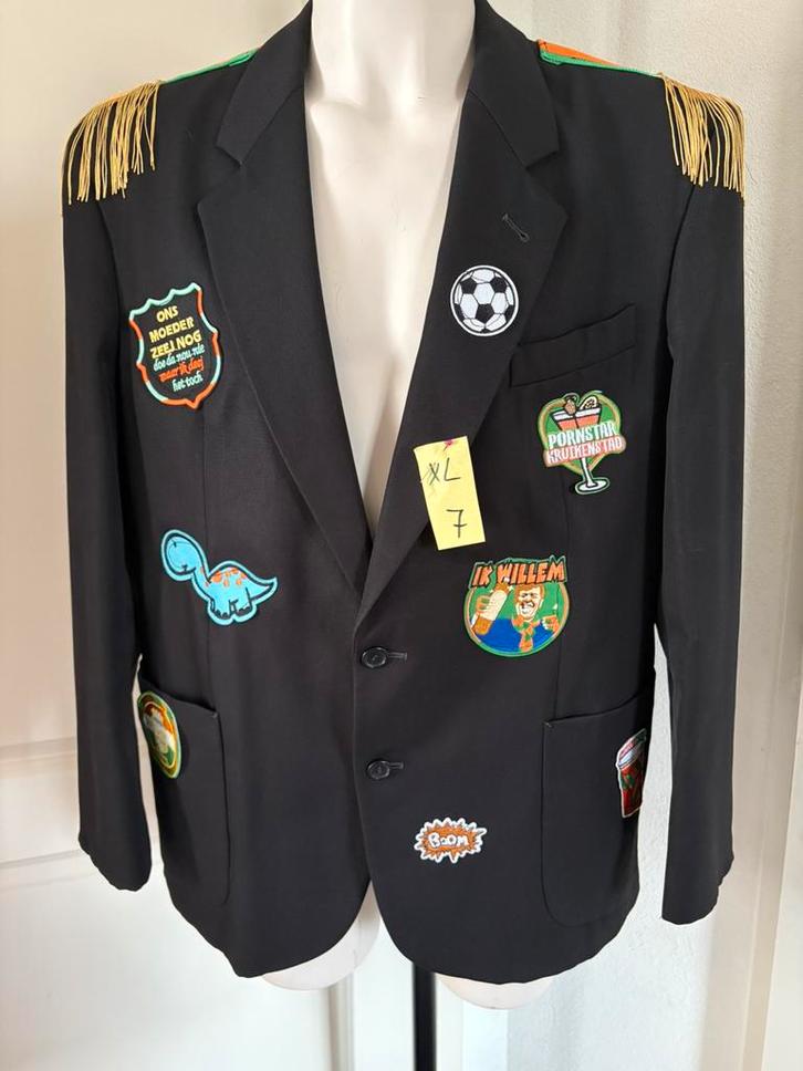 (7) kruikenstad Colbert/Jas maat XL  emblemen epauletten, Kleding | Heren, Carnavalskleding en Feestkleding, Zo goed als nieuw