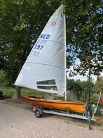 Prachtige Veelenturf  Olympia Jol 1986 met gouden biesjes., Watersport en Boten, Open zeilboten, Ophalen, Geen motor, Gebruikt