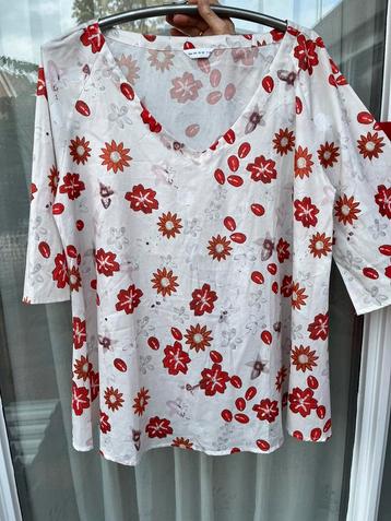 Nieuwe Tuniek met 3/4 mouwen mt XXL offwhite beschikbaar voor biedingen