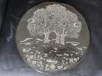 Glazen serveerbord met boom-motief, Huis en Inrichting, Keuken | Servies, Glas of Glazen, Ophalen of Verzenden, Overige stijlen