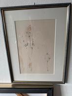 Vintage Mode Schets in Lijst, Antiek en Kunst, Ophalen