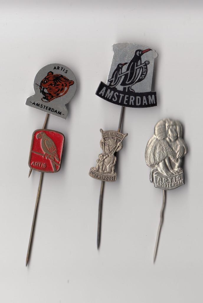 Artis Amsterdam Dierentuin speldjes, Verzamelen, Speldjes, Pins en Buttons, Gebruikt, Speldje of Pin, Overige onderwerpen, Ophalen of Verzenden