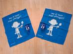 Blauwe Theedoek - Wie dit leest moet afdragen!, Ophalen of Verzenden, Zo goed als nieuw, Blauw, Theedoek of Handdoek
