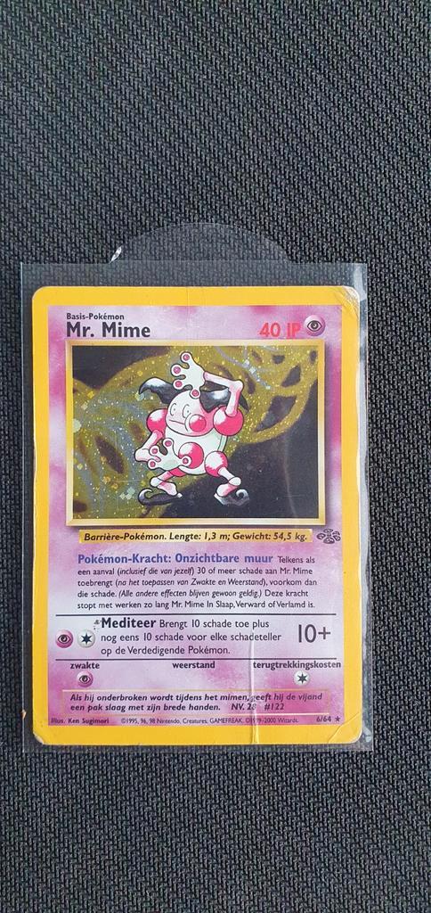 Mr. Mime NL 6/64 Holo, Hobby en Vrije tijd, Verzamelkaartspellen | Pokémon, Ophalen of Verzenden