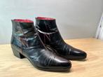 Jeffery West Enkellaarsjes/Boots Zwart/Rood | Maat 42, Kleding | Heren, Schoenen, Ophalen of Verzenden, Zo goed als nieuw, Zwart