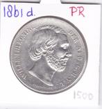 Zeldzame 2 1/2 gulden 1861 d Willem 3 voor 1500 euro, Postzegels en Munten, Munten | Nederland, Koning Willem III, Zilver, Ophalen of Verzenden
