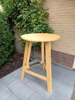 2 massief houten statafels, Ophalen, Zo goed als nieuw