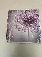 Print van paarse bloem, Ophalen, 75 tot 100 cm, 75 cm of meer, Print