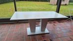 Eettafel wit uitschuifbaar 180x90 140x90, Huis en Inrichting, Tafels | Eettafels, Ophalen, Gebruikt, 50 tot 100 cm, Vijf personen of meer