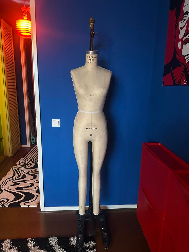 Vintage prof. dress form/paspop Superior Model Forms Co, Ophalen, Paspop, Zo goed als nieuw, Supirior Model USA