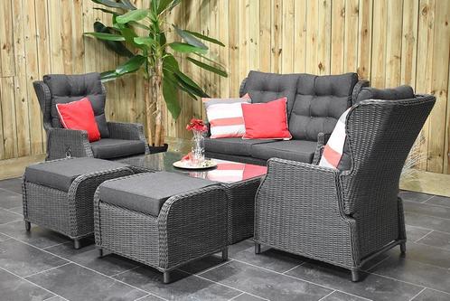 Barcelona Verstelbare Loungeset 2 Zitsbank Lage Tafel R.G ZO, Tuin en Terras, Tuinsets en Loungesets, Nieuw, Loungeset, Wicker