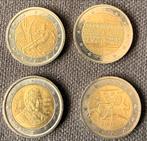 Set van 4 Verschillende 2 Euro Herdenkingsmunten, Ophalen of Verzenden, Euro's, Setje