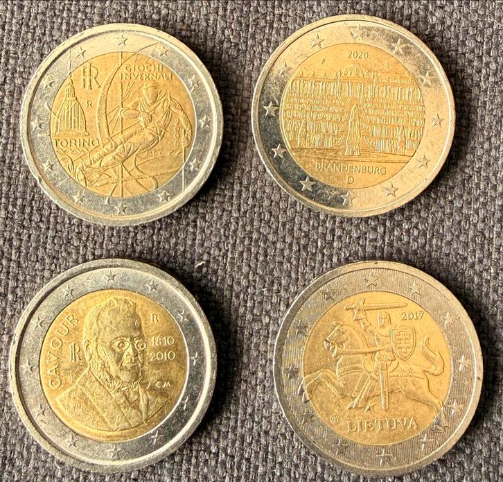 Set van 4 Verschillende 2 Euro Herdenkingsmunten, Postzegels en Munten, Munten | Nederland, Setje, Euro's, Ophalen of Verzenden