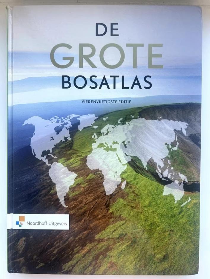 De grote bosatlas (54ste editie), Boeken, Atlassen en Landkaarten, Zo goed als nieuw, Bosatlas, Wereld, 2000 tot heden, Ophalen