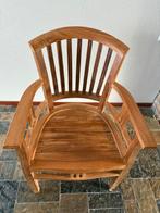 Teakhouten stoel, Huis en Inrichting, Stoelen, Ophalen, Zo goed als nieuw, Bruin, Eén
