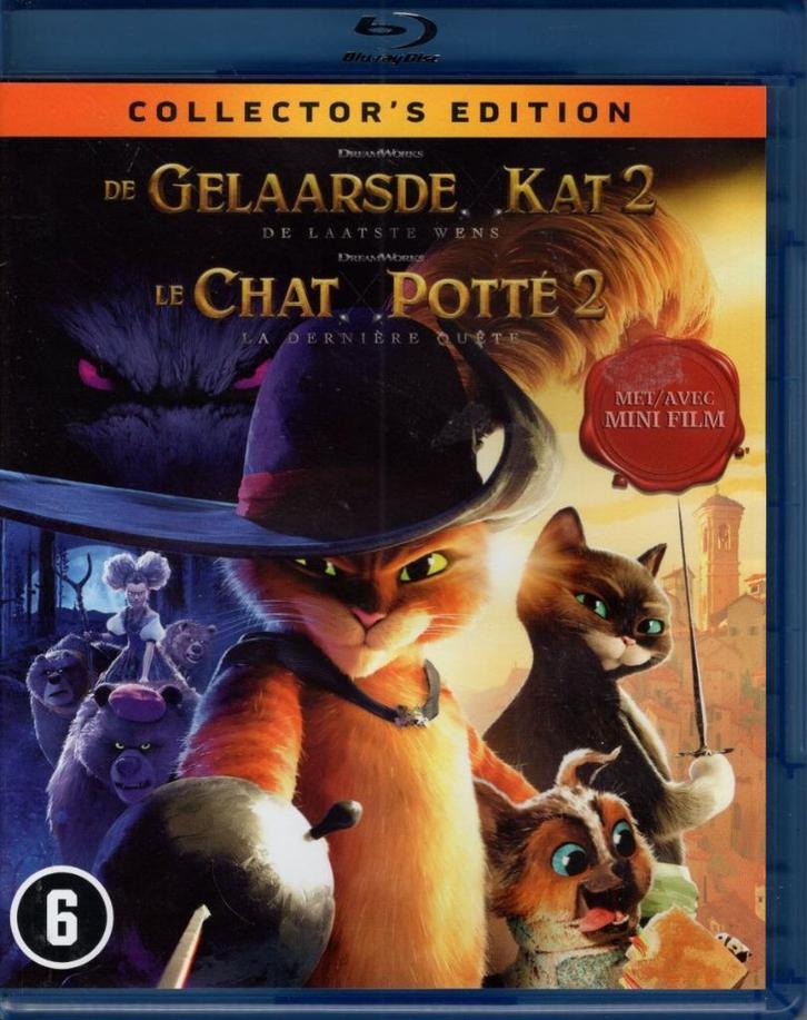 De Gelaarsde Kat 2 - Nederlandse uitgave, Cd's en Dvd's, Blu-ray, Zo goed als nieuw, Tekenfilms en Animatie, Verzenden