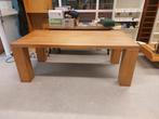 hele fraaie grote massief houten tafel ( 500308), Ophalen, Gebruikt, 200 cm of meer, 50 tot 100 cm
