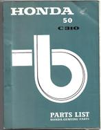 Honda C310 Parts List onderdelenlijst bromfiets, Ophalen of Verzenden, Zo goed als nieuw