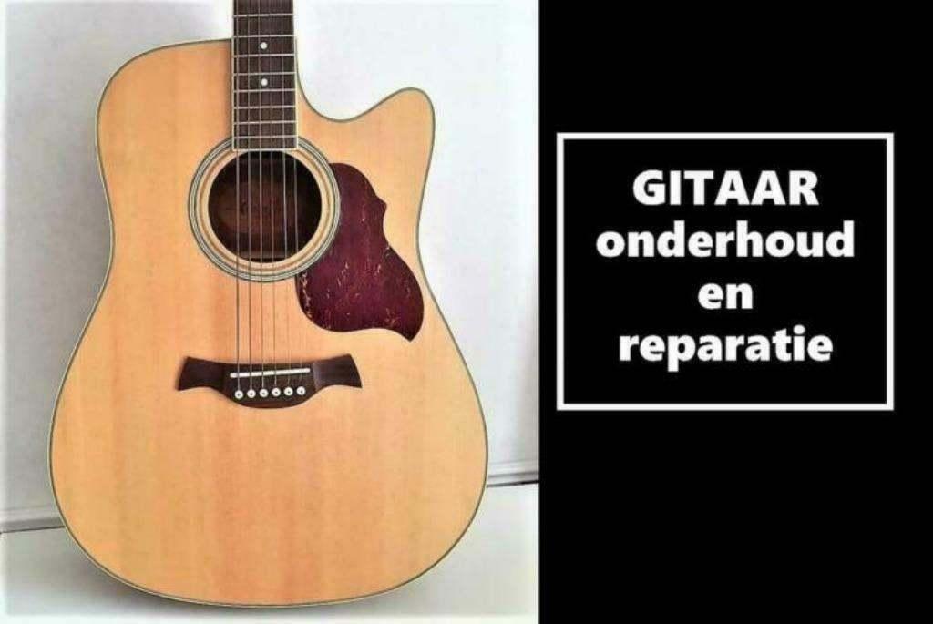 Gitaaronderhoud & reparatie tegen zeer aantrekkelijk tarief, Ophalen, Zo goed als nieuw, Akoestische gitaar