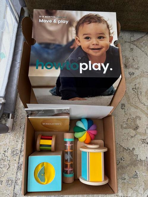 Howtoplay Toy box 5 -6 months - Montessori toys, Kinderen en Baby's, Speelgoed | Babyspeelgoed, Overige typen, Ophalen of Verzenden