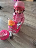 Baby Born Pop met Scooter en Helm, Ophalen, Gebruikt, Babypop