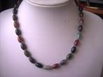 Een mooie Indian Jaspis edelstenen ketting, Sieraden, Tassen en Uiterlijk, Antieke sieraden, Verzenden, Overige materialen, Ketting