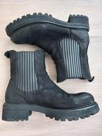 Chelsea Boots Vanharen Leer Maat 40, Zwart, Lage of Enkellaarzen, Ophalen of Verzenden, Vanharen