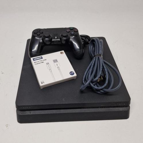 Playstation 4 Slim 1Tb Zwart incl controller | Incl garantie, Spelcomputers en Games, Spelcomputers | Sony PlayStation 4, Zo goed als nieuw