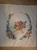 Geborduurde doek met beer, 50x43 cm, Ophalen of Verzenden