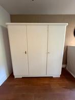 Antieke Kledingkast met Planken en Roede - Wit/Hout Design, Ophalen