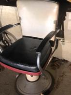 Vintage Kapperstoel - Unieke blikvanger!, Gebruikt, Zwart, Ophalen of Verzenden, Metaal