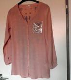 oud roze dames blouse, maat: S, Ophalen of Verzenden, Roze, Maat 36 (S), Gedragen