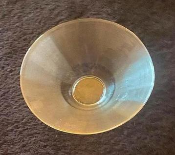 Design schaal, glas, rond 30cm, hoog 10cm, nieuw beschikbaar voor biedingen