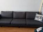 Bankstel 3 zits, 1 week op gezeten, antraciet, MOET WEG!!, Ophalen, Past in elke stijl interieur, Driepersoons, 75 tot 100 cm