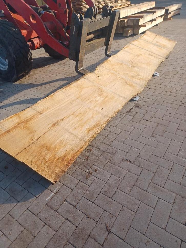 Droge eiken boomstam planken  zaagdelen rustiek eiken, Doe-het-zelf en Verbouw, Hout en Planken, Nieuw, Plank, Eiken, 300 cm of meer