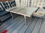 Garden Collections tafel + hockers, Tuin en Terras, Tuinsets en Loungesets, Ophalen, 5 zitplaatsen, Gebruikt, Bank