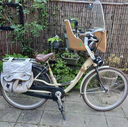 Moeder fiets met zitje, Fietsen en Brommers, Fietsen | Dames | Moederfietsen, Gebruikt, Overige merken, 47 tot 50 cm, 1 zitje