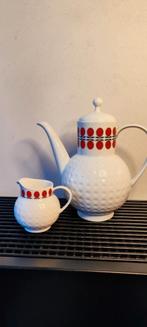 Arzberg golfbal Heinrich Loffelhardt koffiekan+ melkkannetje, Antiek en Kunst, Ophalen of Verzenden