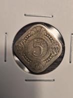 Zeldzame 5 Cent 1914, Zilver, Ophalen of Verzenden, Koningin Wilhelmina, Losse munt