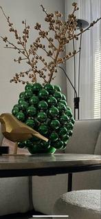 Groene Kerstballen Vaas - 25 cm hoog, Huis en Inrichting, Woonaccessoires | Vazen, Ophalen, Zo goed als nieuw