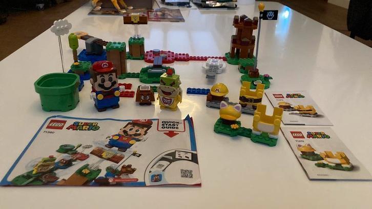 Lego Mario starterset - 71360 + extra sets - 71372, 71373, Kinderen en Baby's, Speelgoed | Duplo en Lego, Zo goed als nieuw, Lego