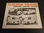 Brochure Dodge Forward Control Chassis 1971 USA, Ophalen of Verzenden, Zo goed als nieuw, Overige merken
