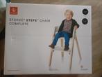 Stokke Steps Meegroeistoel Compleet, Ophalen of Verzenden, Zo goed als nieuw, Meegroeistoel, Gordel(s)
