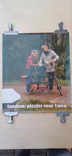 Fiets tandem poster, Fietsen en Brommers, Ophalen of Verzenden, Zo goed als nieuw