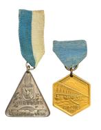 ANWB stertocht medailles 1936 Nijmegen, Postzegels en Munten, Penningen en Medailles, Verzenden, Overige materialen