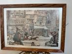 Anton Pieck Prenten in Lijst, Antiek en Kunst, Kunst | Tekeningen en Foto's, Ophalen